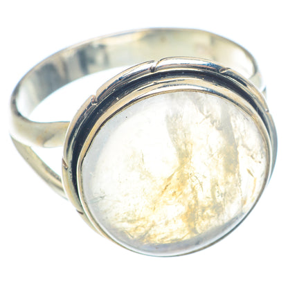 Rainbow Moonstone Rings handcrafted by Ana Silver Co - RING71989