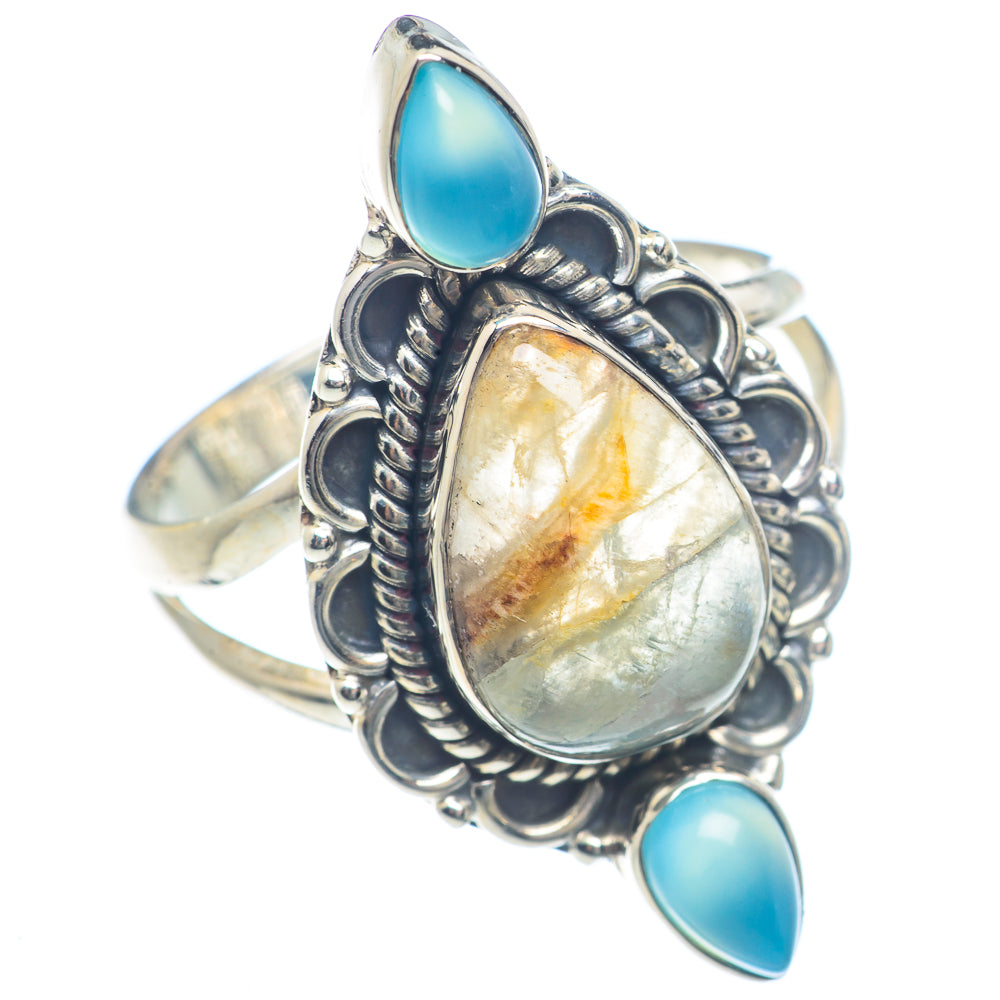 Peruvian Opal Rings handcrafted by Ana Silver Co - RING71999