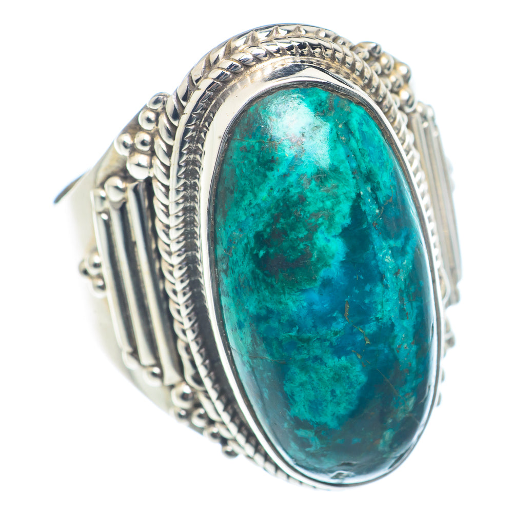 Chrysocolla Rings handcrafted by Ana Silver Co - RING72002