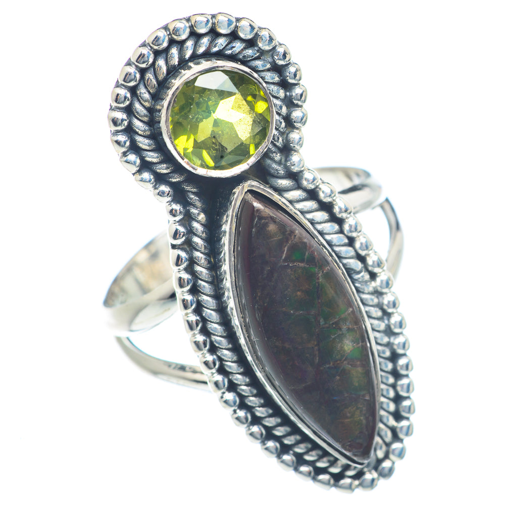 Ammolite Rings handcrafted by Ana Silver Co - RING72003