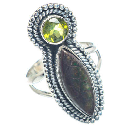 Ammolite Rings handcrafted by Ana Silver Co - RING72003