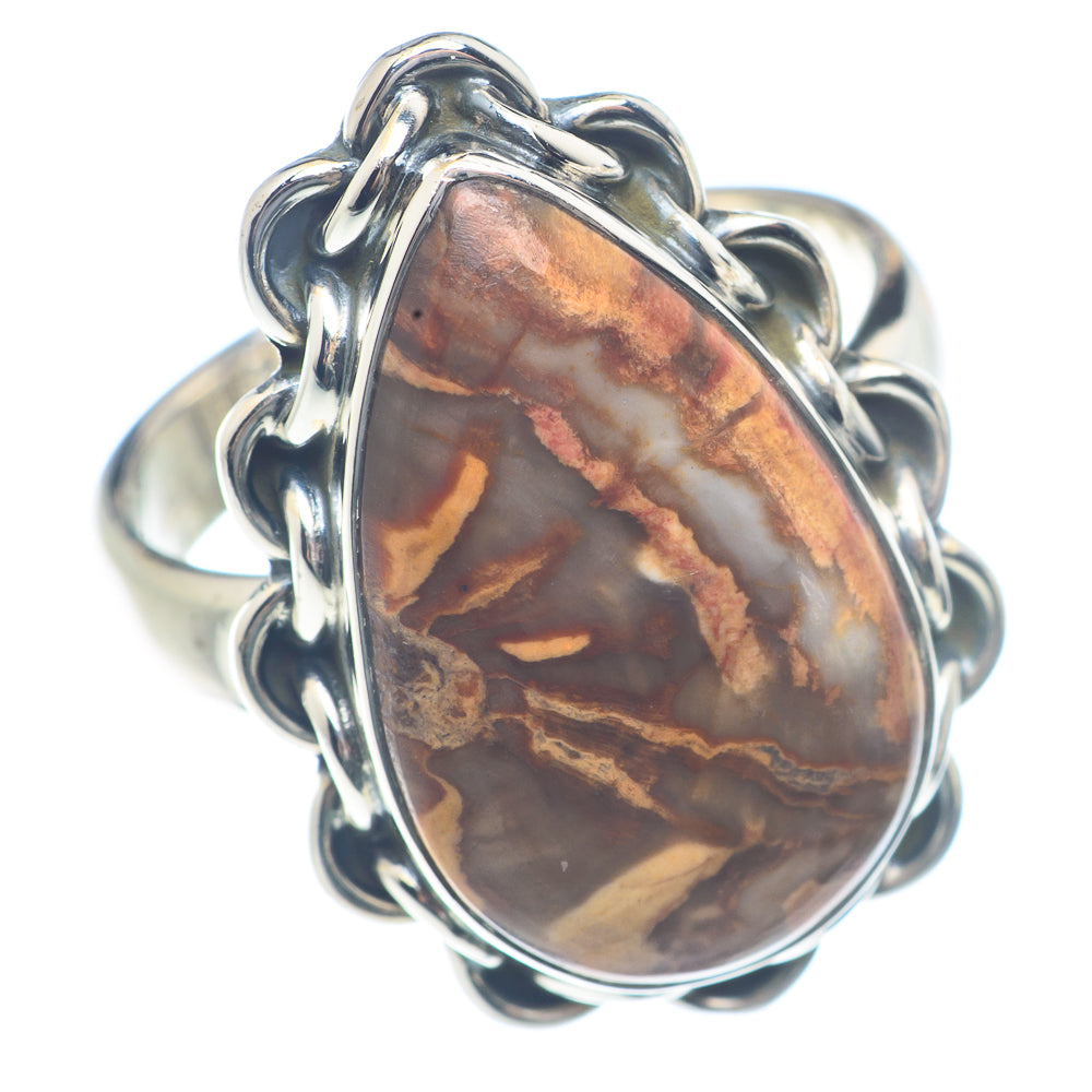 Petrified Wood Rings handcrafted by Ana Silver Co - RING72006