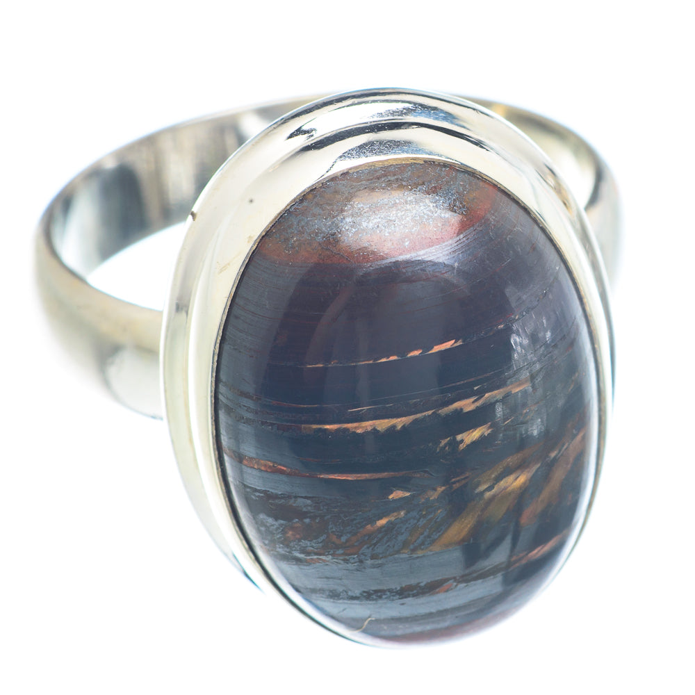 Red Tiger Iron Rings handcrafted by Ana Silver Co - RING72007