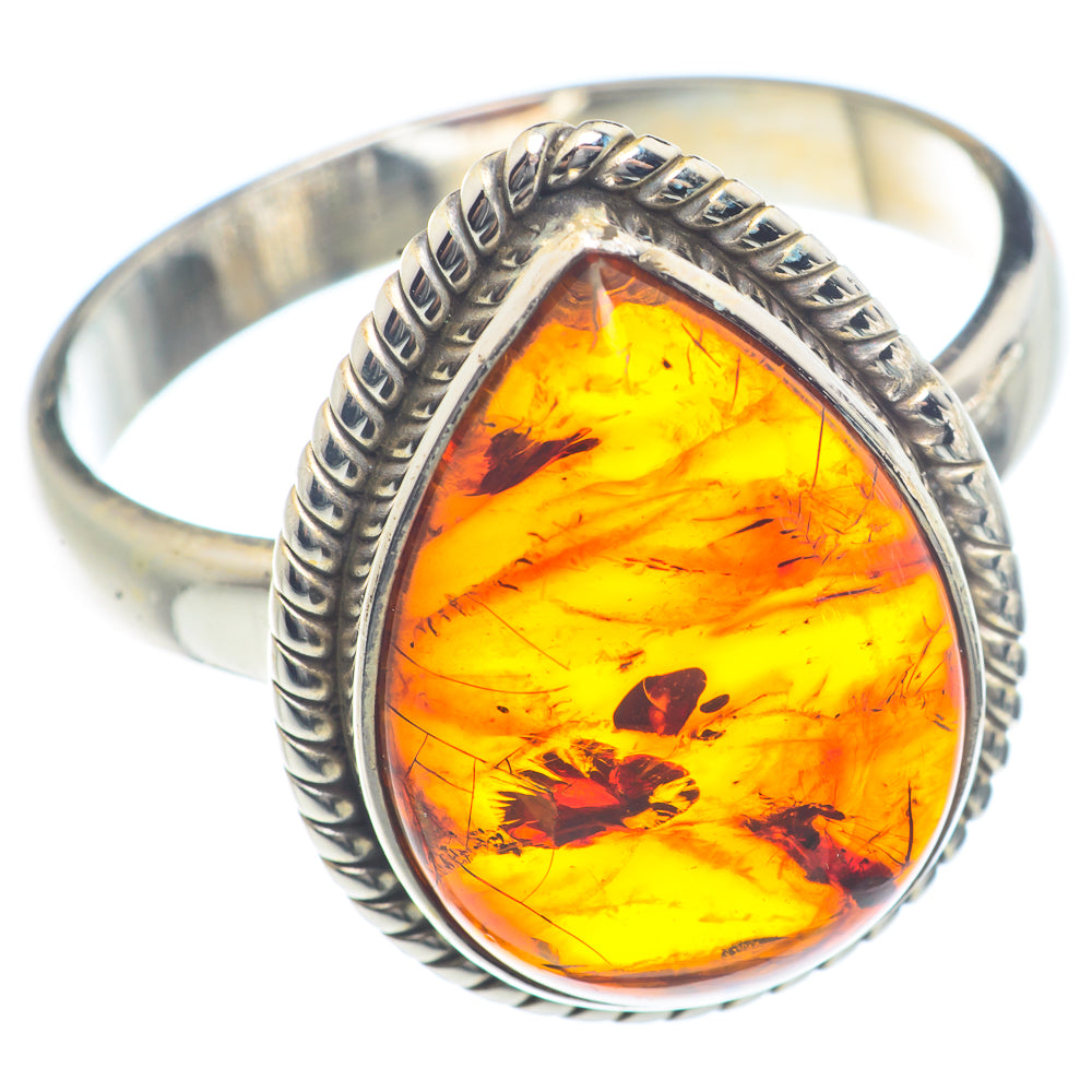 Baltic Amber Rings handcrafted by Ana Silver Co - RING72011
