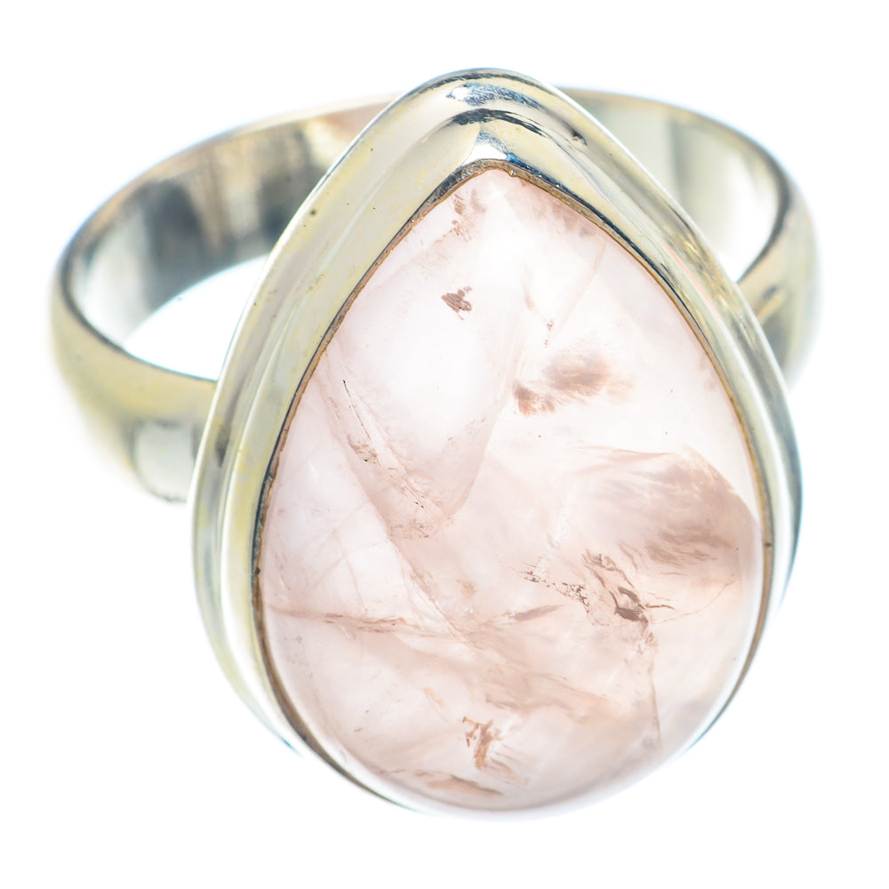 Rose Quartz Rings handcrafted by Ana Silver Co - RING72012