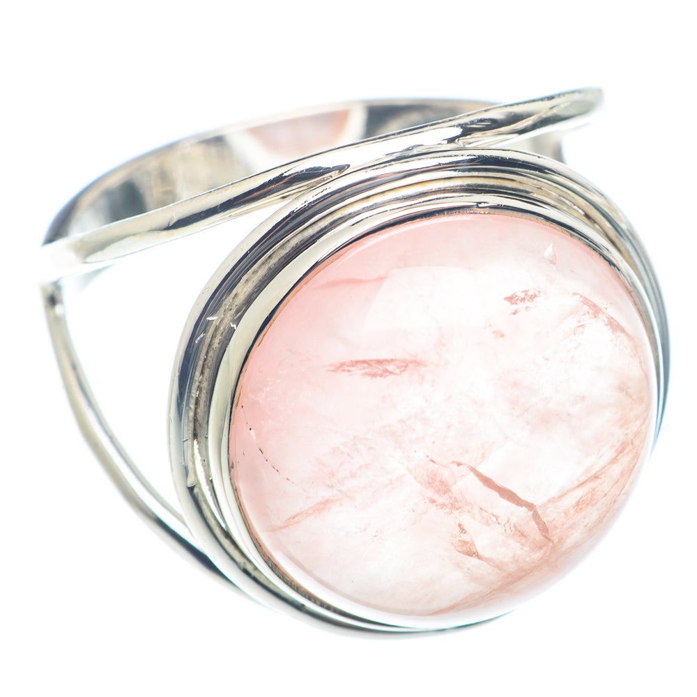 Rose Quartz Rings handcrafted by Ana Silver Co - RING72015