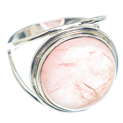 Rose Quartz Rings handcrafted by Ana Silver Co - RING72015