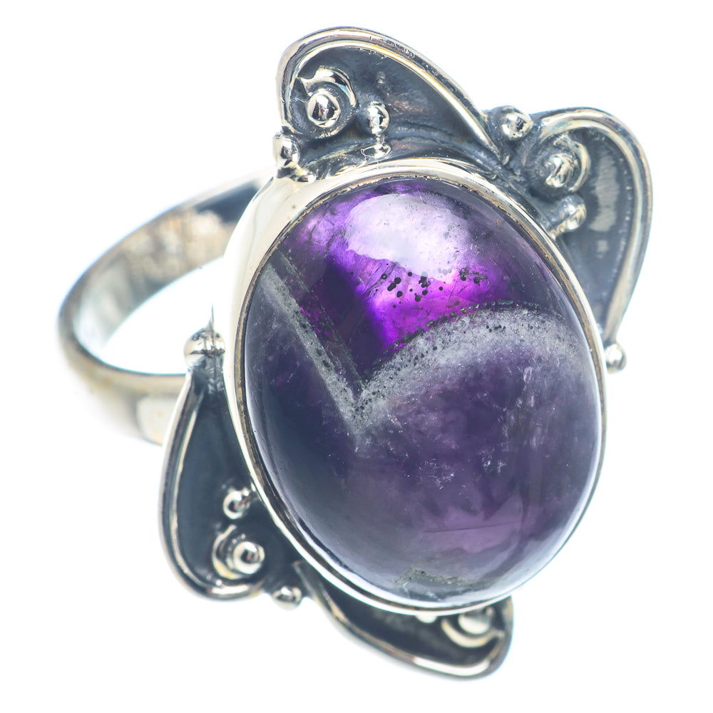 Chevron Amethyst Rings handcrafted by Ana Silver Co - RING72019