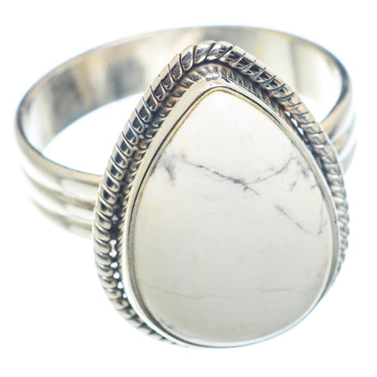 Howlite Rings handcrafted by Ana Silver Co - RING72029