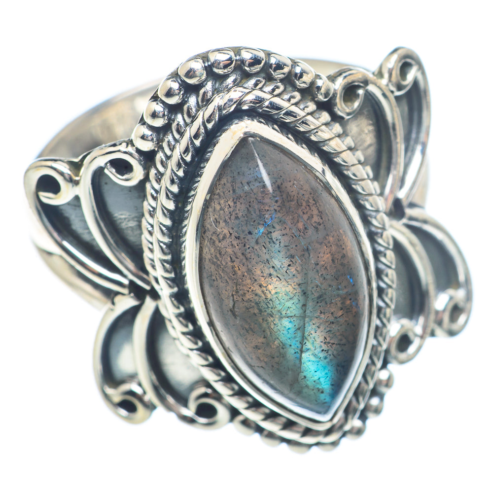 Labradorite Rings handcrafted by Ana Silver Co - RING72032