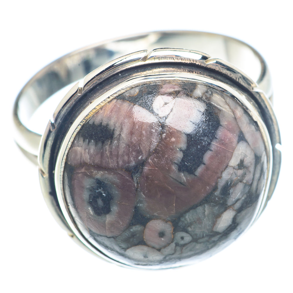 Crinoid Fossil Rings handcrafted by Ana Silver Co - RING72046