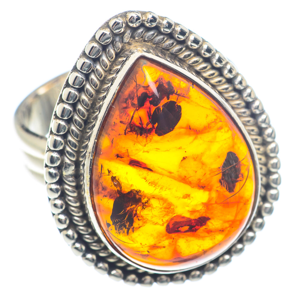Baltic Amber Rings handcrafted by Ana Silver Co - RING72047