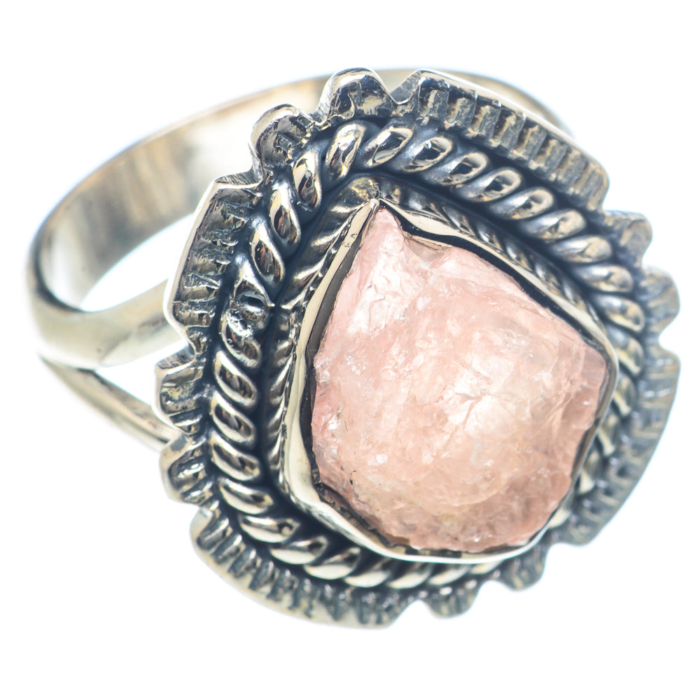 Rose Quartz Rings handcrafted by Ana Silver Co - RING72050