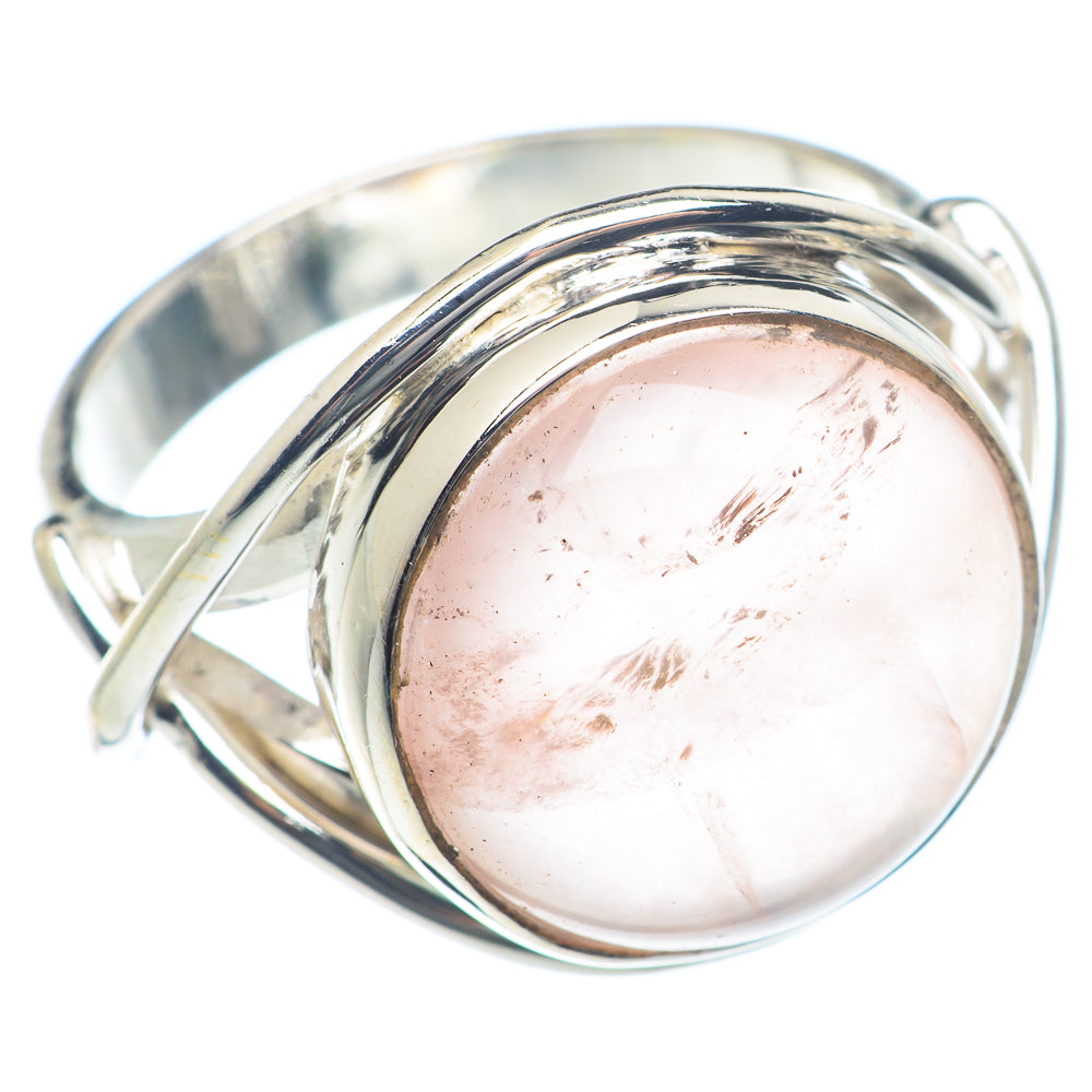 Rose Quartz Rings handcrafted by Ana Silver Co - RING72052