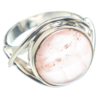 Rose Quartz Rings handcrafted by Ana Silver Co - RING72052