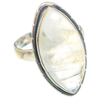 Rainbow Moonstone Rings handcrafted by Ana Silver Co - RING72073