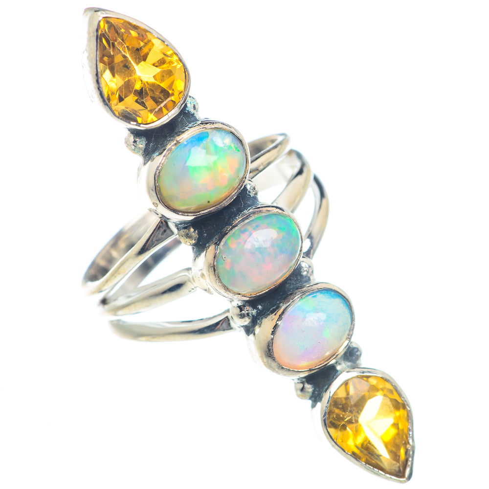 Ethiopian Opal Rings handcrafted by Ana Silver Co - RING72076