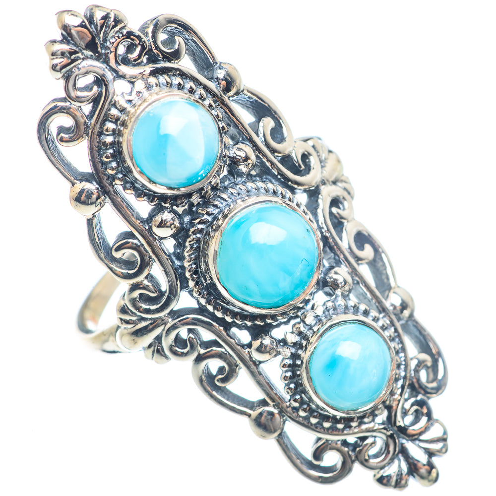 Larimar Rings handcrafted by Ana Silver Co - RING72078