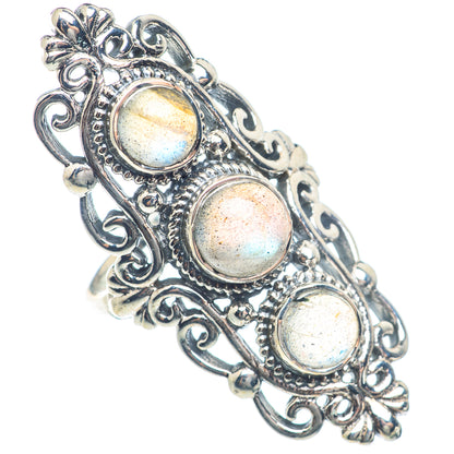 Labradorite Rings handcrafted by Ana Silver Co - RING72080