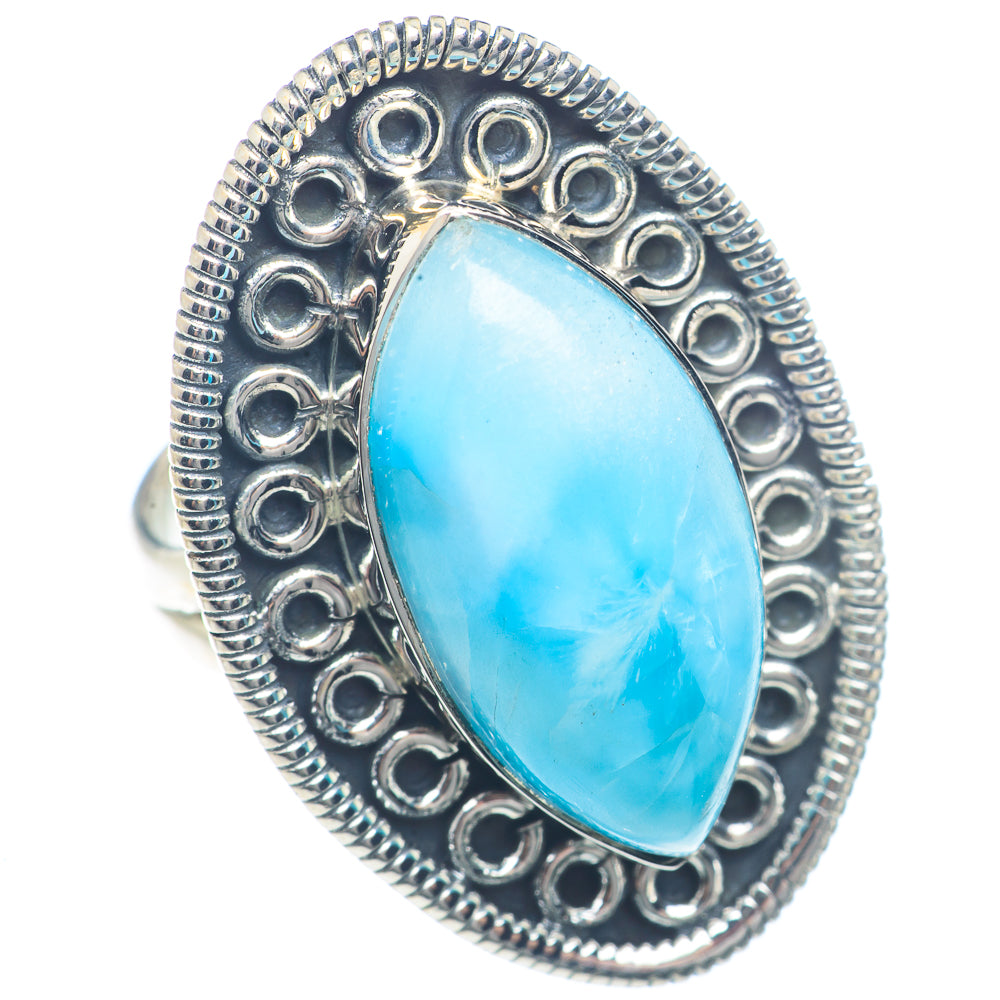 Larimar Rings handcrafted by Ana Silver Co - RING72082