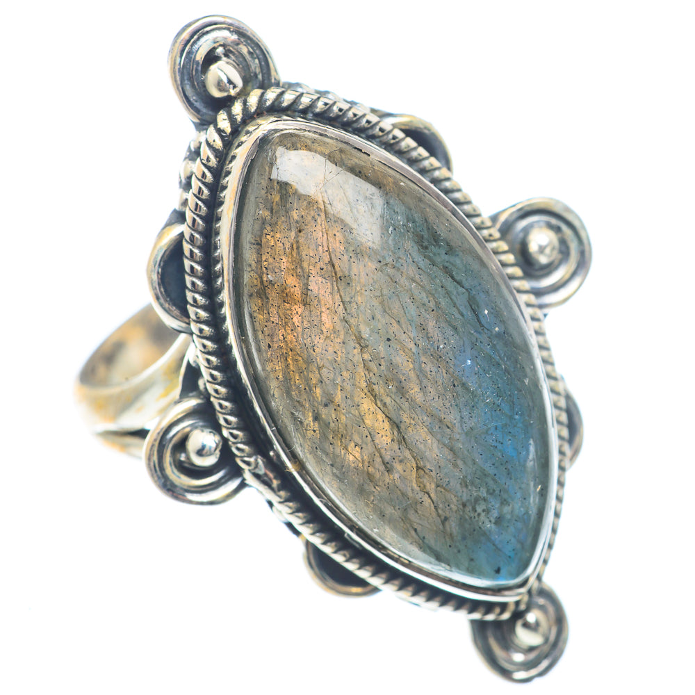 Labradorite Rings handcrafted by Ana Silver Co - RING72087