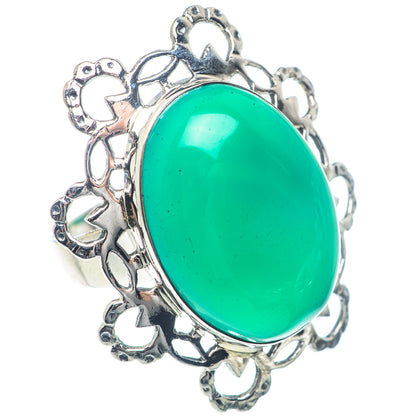 Green Onyx Rings handcrafted by Ana Silver Co - RING72093