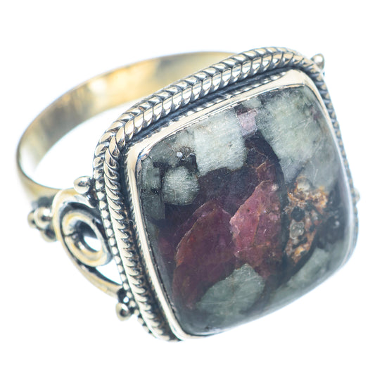 Russian Eudialyte Rings handcrafted by Ana Silver Co - RING72108
