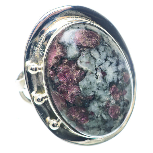 Russian Eudialyte Rings handcrafted by Ana Silver Co - RING72109
