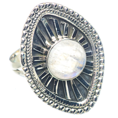 Rainbow Moonstone Rings handcrafted by Ana Silver Co - RING72117