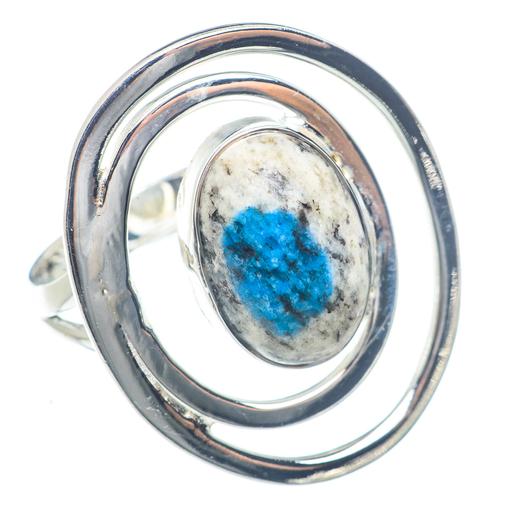 K2 Blue Azurite Rings handcrafted by Ana Silver Co - RING72121