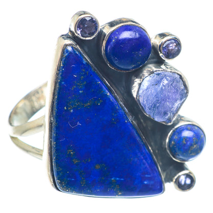 Lapis Lazuli Rings handcrafted by Ana Silver Co - RING72126