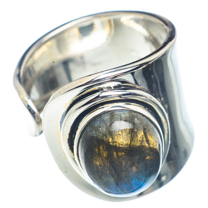 Labradorite Rings handcrafted by Ana Silver Co - RING72136