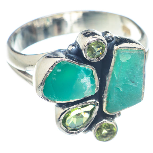 Chrysoprase Rings handcrafted by Ana Silver Co - RING72145