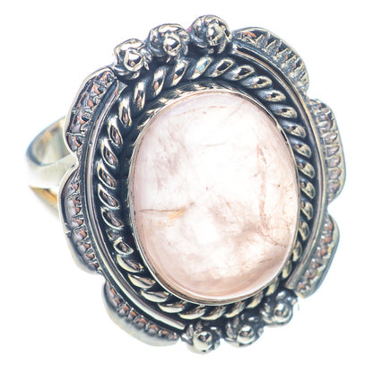Rose Quartz Rings handcrafted by Ana Silver Co - RING72158