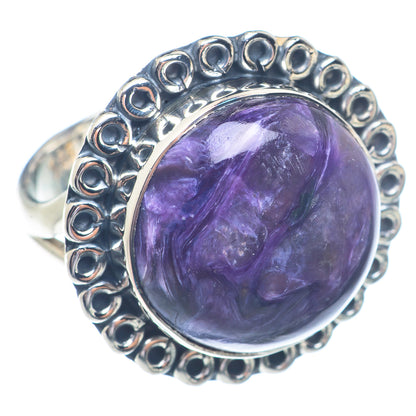 Charoite Rings handcrafted by Ana Silver Co - RING72163