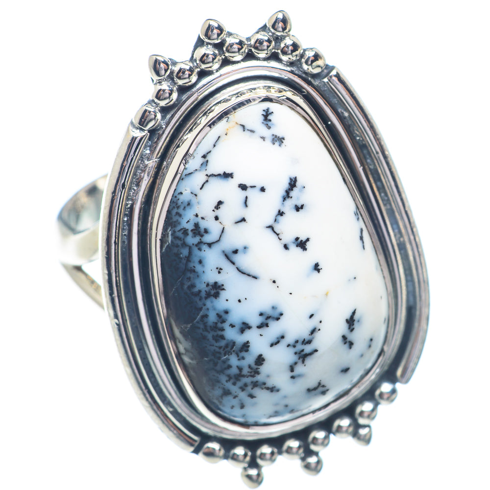 Dendritic Opal Rings handcrafted by Ana Silver Co - RING72173