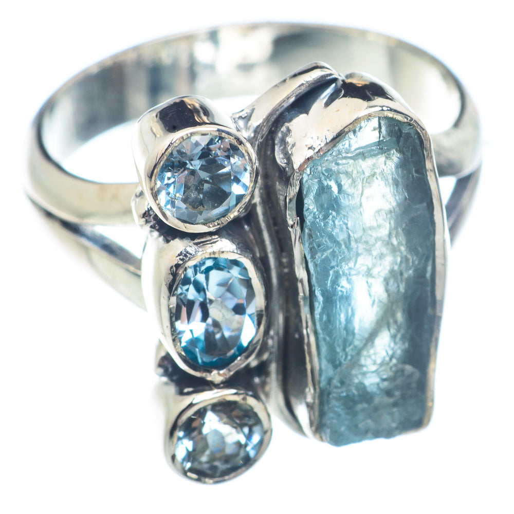 Aquamarine Rings handcrafted by Ana Silver Co - RING72180