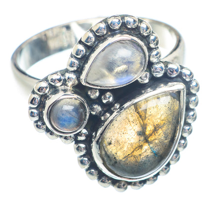 Labradorite Rings handcrafted by Ana Silver Co - RING72183