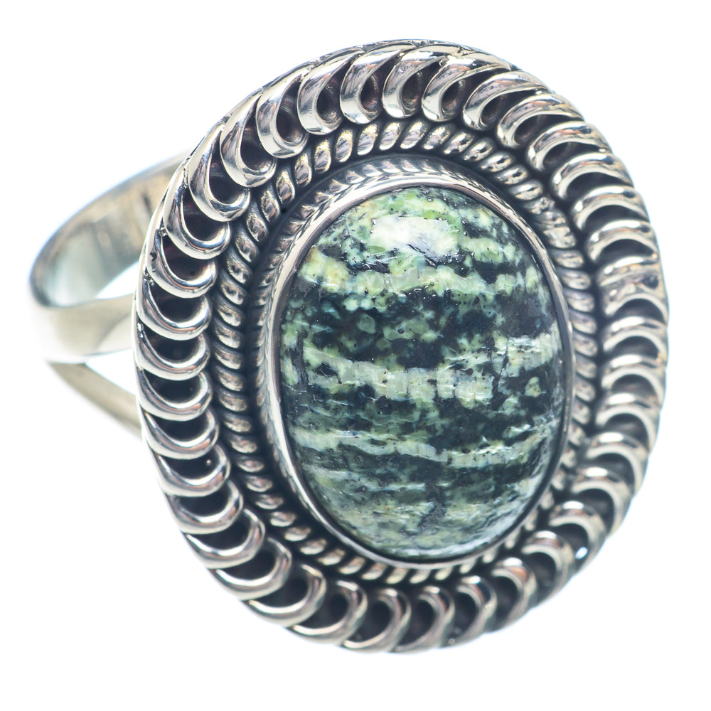 Lizard Jasper Rings handcrafted by Ana Silver Co - RING72189