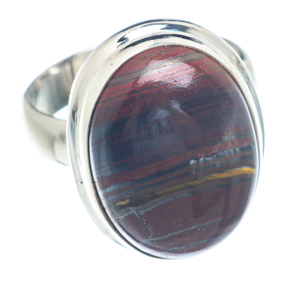 Red Tiger Iron Rings handcrafted by Ana Silver Co - RING72194