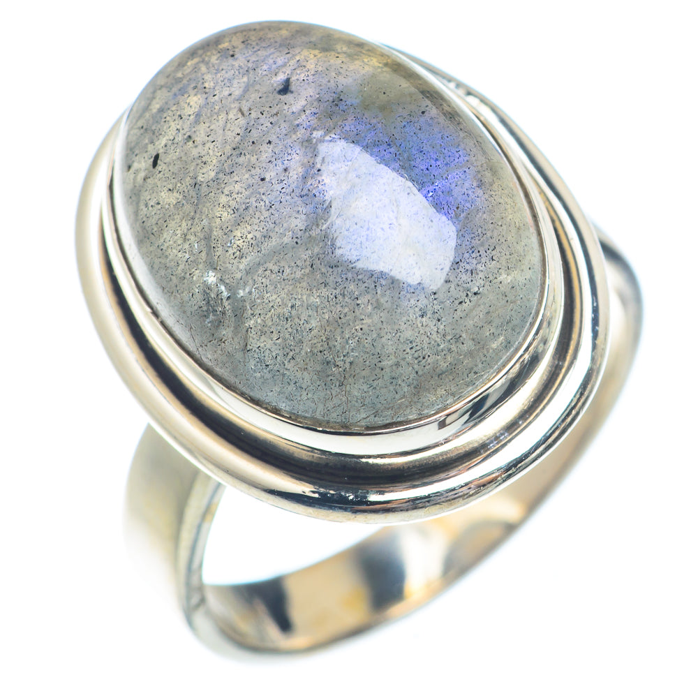 Labradorite Rings handcrafted by Ana Silver Co - RING72226