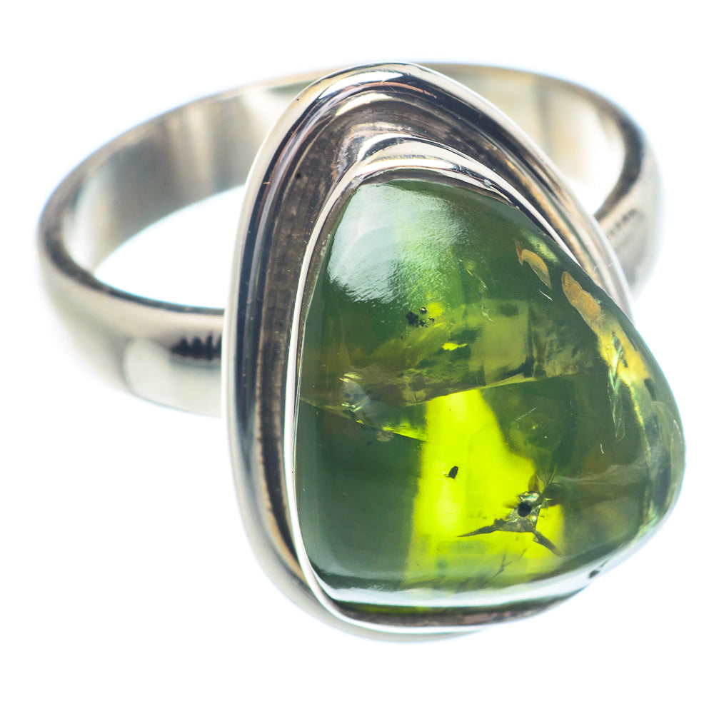 Green Tourmaline Rings handcrafted by Ana Silver Co - RING72230