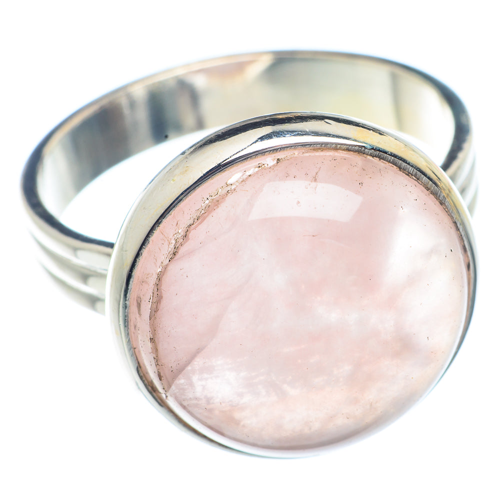 Rose Quartz Rings handcrafted by Ana Silver Co - RING72240