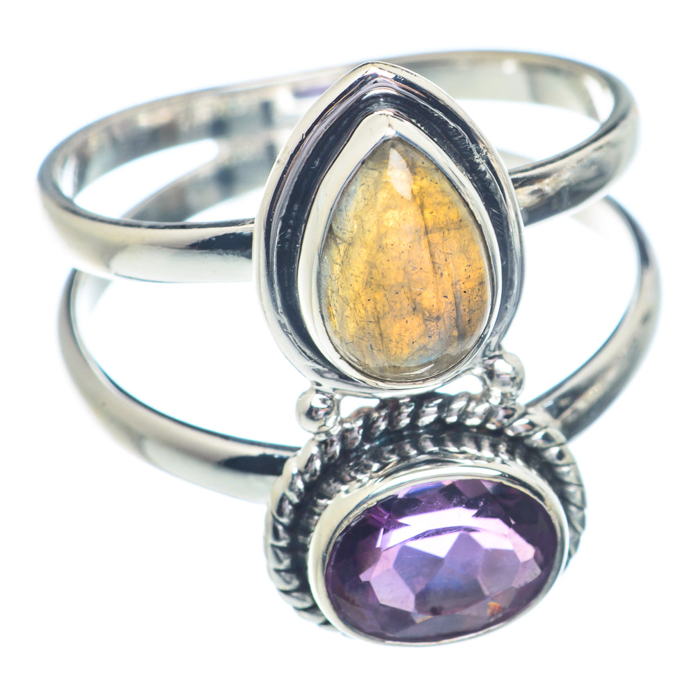 Labradorite Rings handcrafted by Ana Silver Co - RING72260