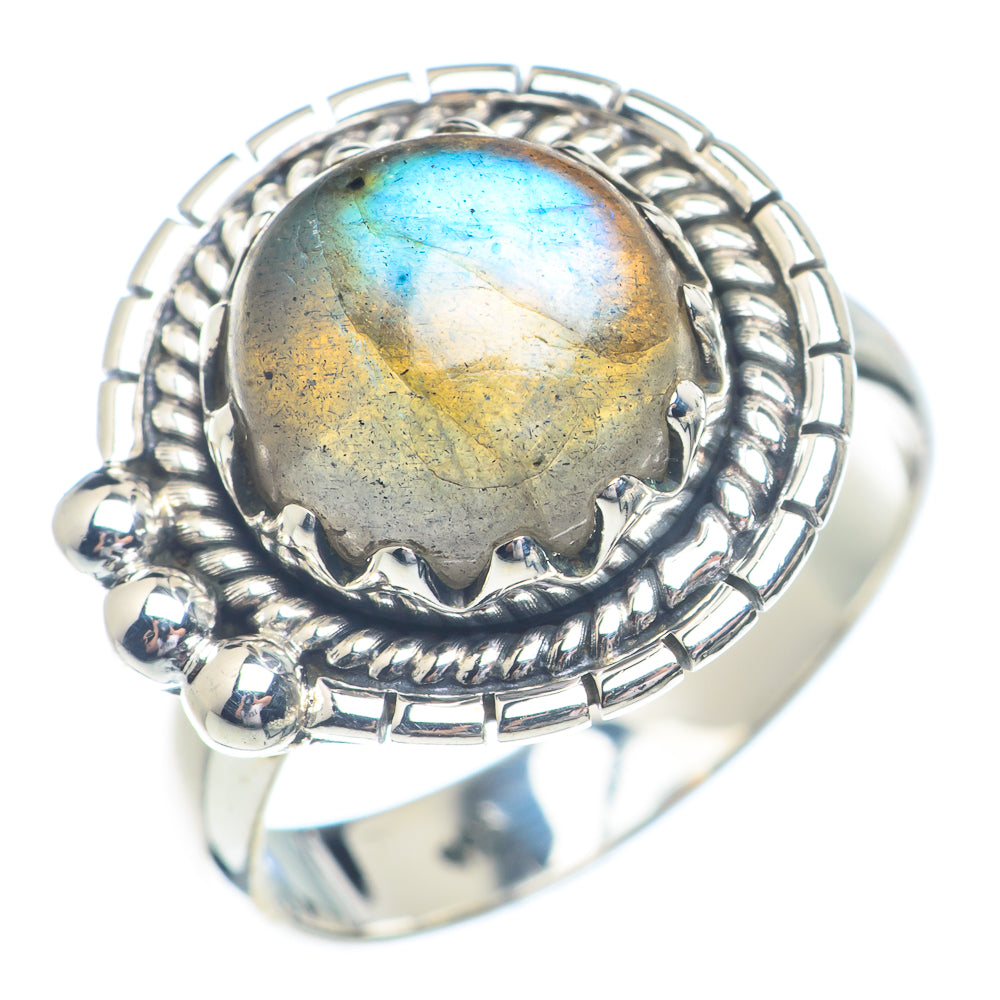 Labradorite Rings handcrafted by Ana Silver Co - RING72265