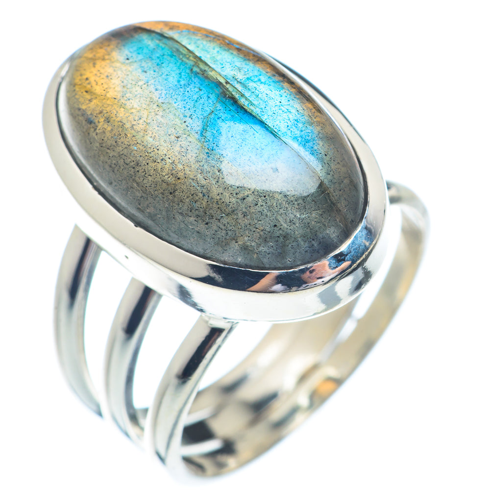 Labradorite Rings handcrafted by Ana Silver Co - RING72269