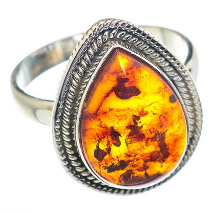 Baltic Amber Rings handcrafted by Ana Silver Co - RING72280