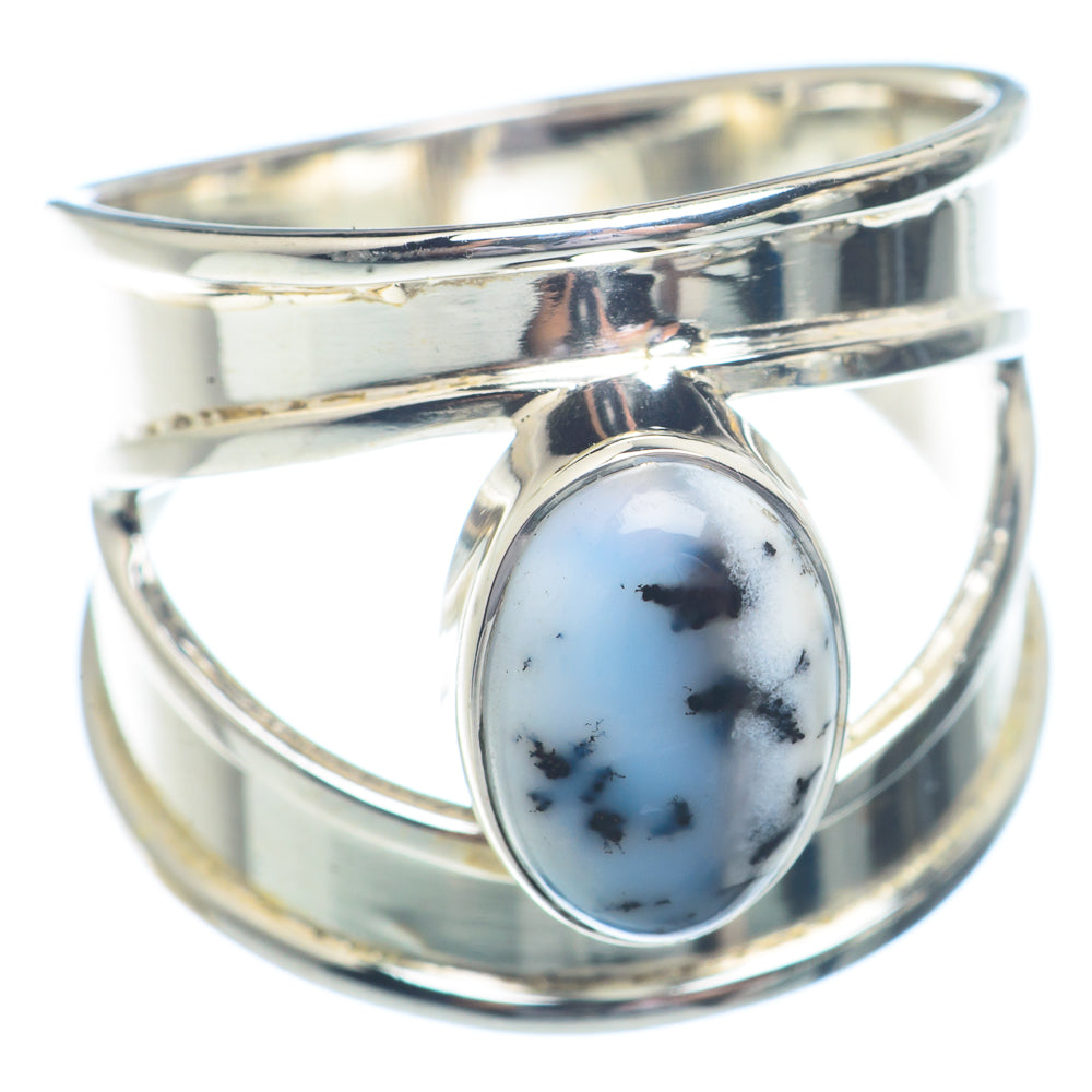 Dendritic Opal Rings handcrafted by Ana Silver Co - RING72298