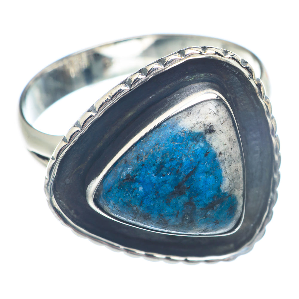 K2 Blue Azurite Rings handcrafted by Ana Silver Co - RING72306