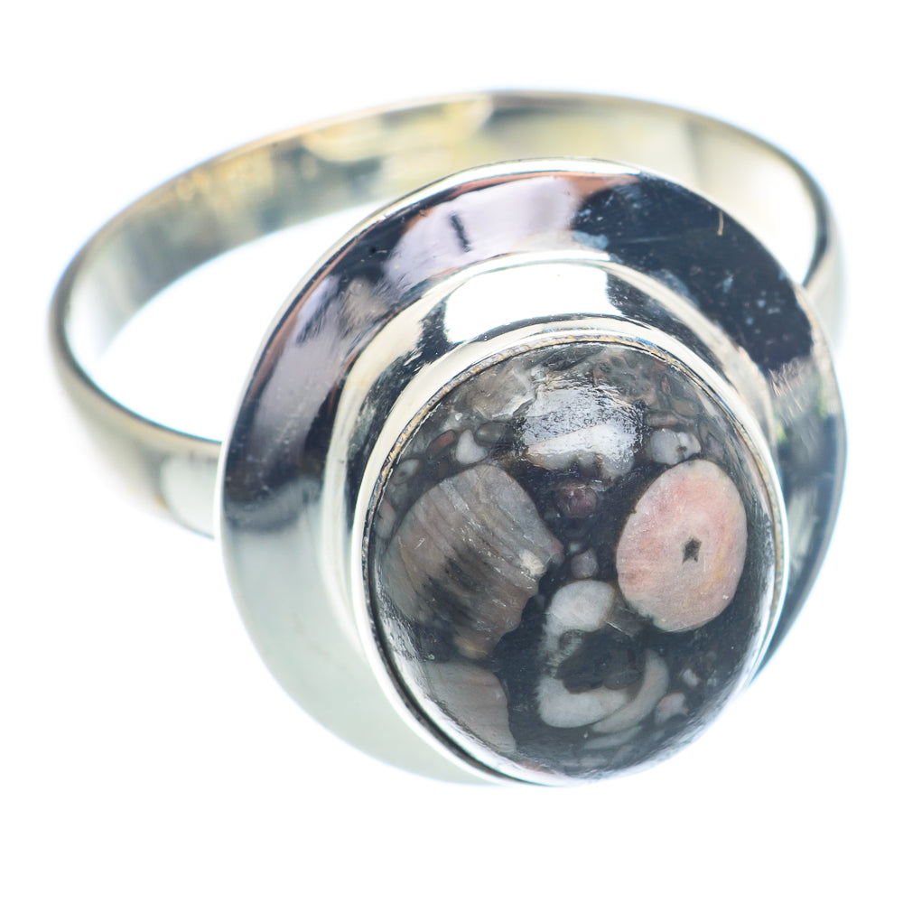 Crinoid Fossil Rings handcrafted by Ana Silver Co - RING72318
